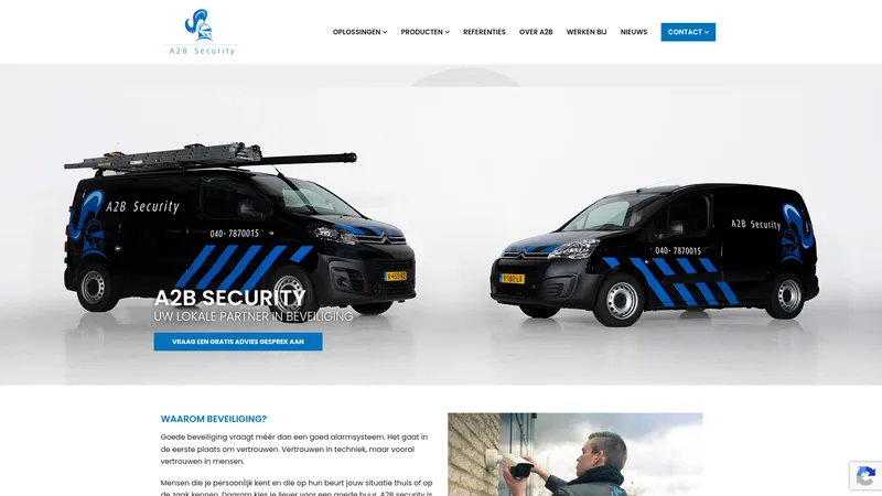 Website van A2B Security