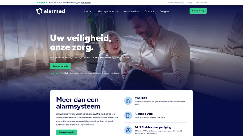 Website van Alarmed