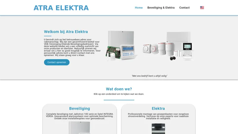 Website van Atra Elektra