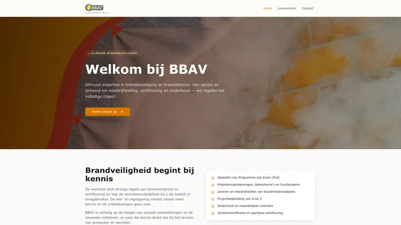 Website van BBAV bv