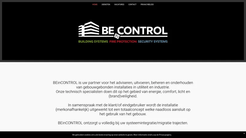 Website van BEinCONTROL