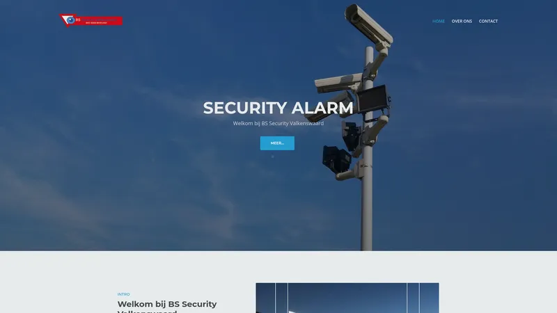 Website van BS Security Valkenswaard