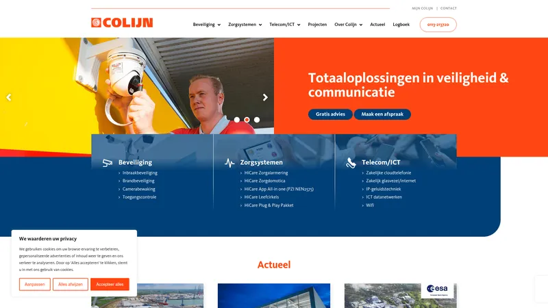 Website van Colijn B.V.
