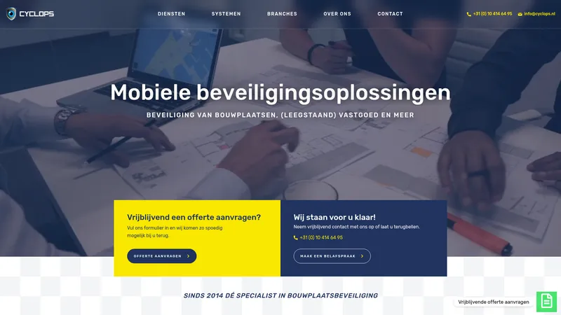 Website van Cyclops Security B.V.