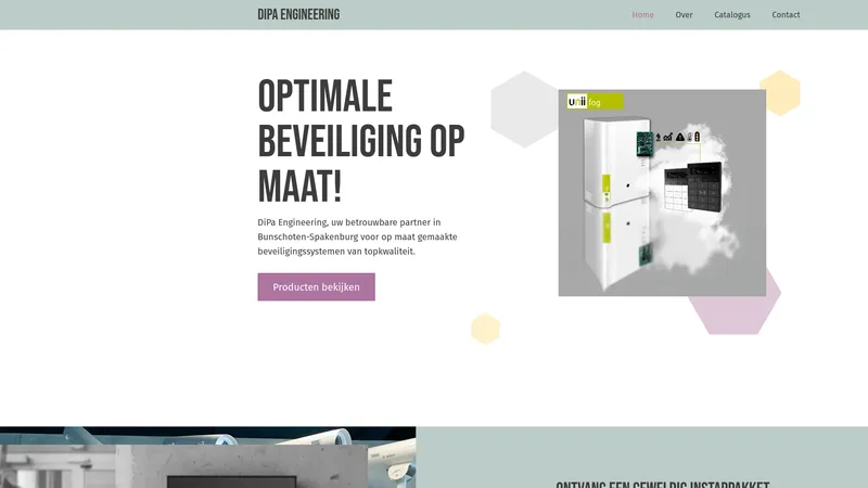 Website van DiPa Engineering