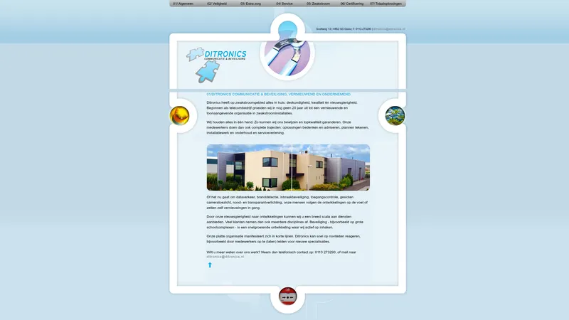 Website van Ditronics B.V.