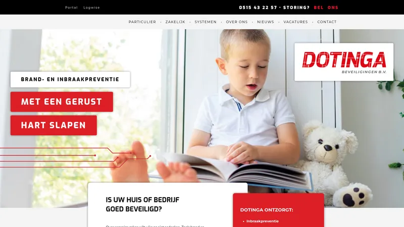 Website van Dotinga Beveiligingen B.V.