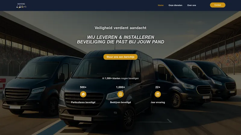 Website van Eefting Inbraakpreventie & Toegangstechniek