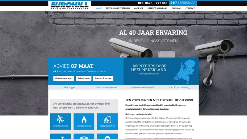 Website van Eurohill B.V.