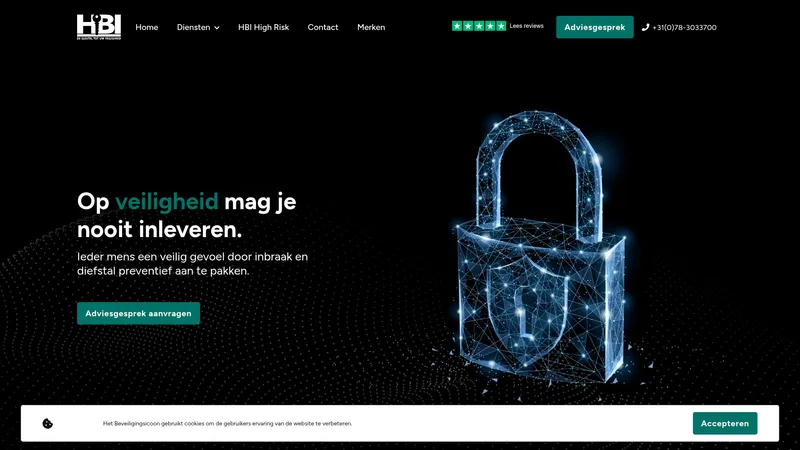 Website van Het Beveiligings Icoon BV