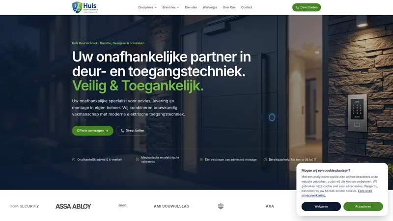 Website van Huls Deurtechniek