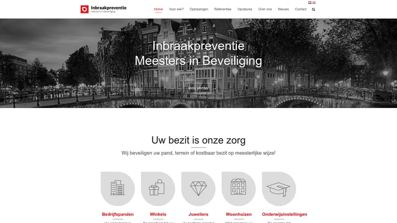 Website van Inbraakpreventie 'M.I.B.' B.V.