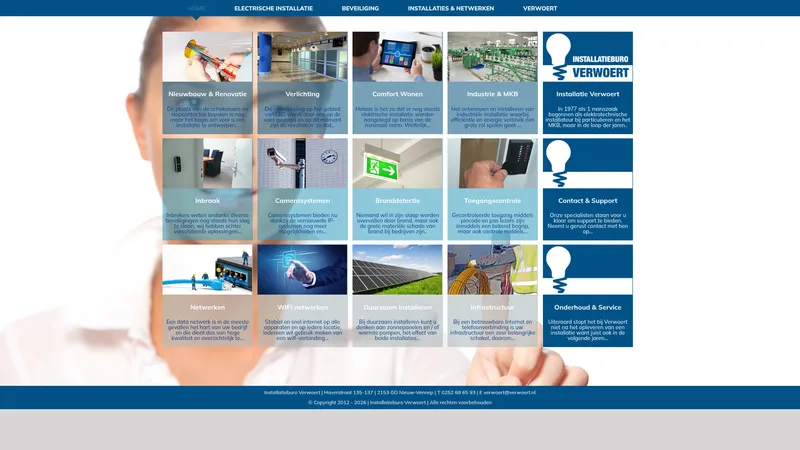 Website van Installatieburo Verwoert V.O.F.