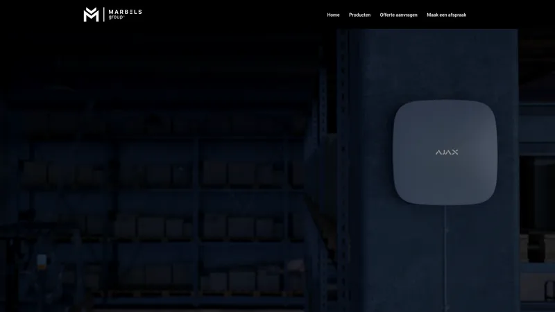 Website van Marbels Group - Camerabewaking & Alarmsystemen
