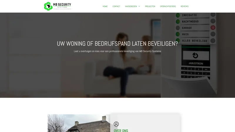 Website van MB Security Systems
