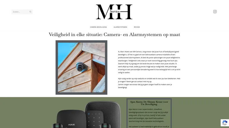 Website van MH Service