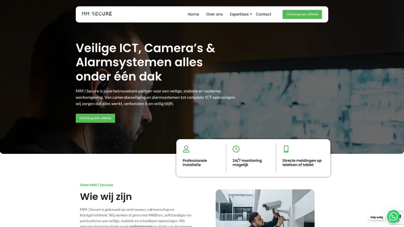 Website van MM Secure