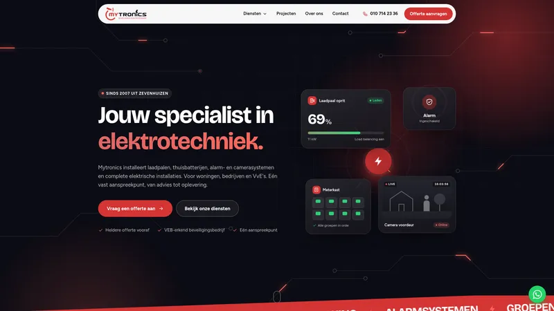 Website van Mytronics