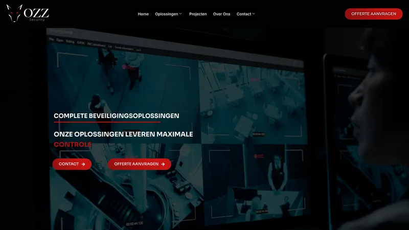 Website van OZZ SECURITY
