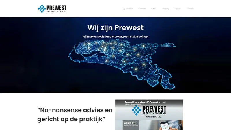 Website van Prewest