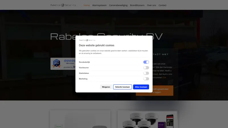 Website van Rabelco Security BV