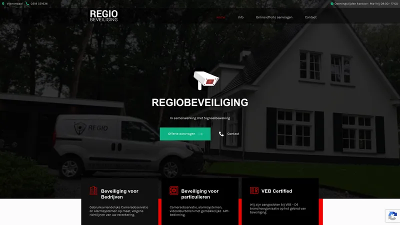 Website van Regiobeveiliging