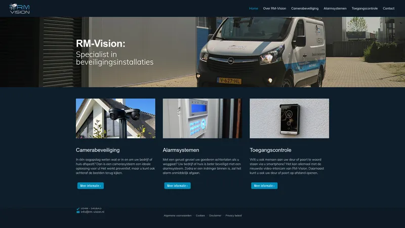 Website van RM-Vision