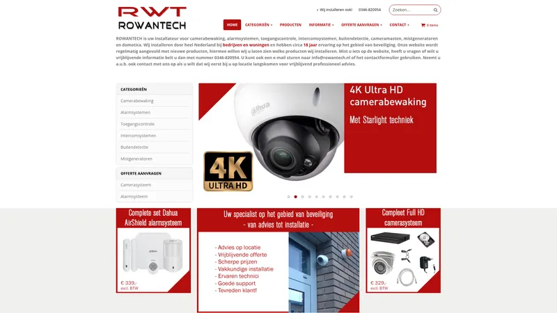 Website van ROWANTECH