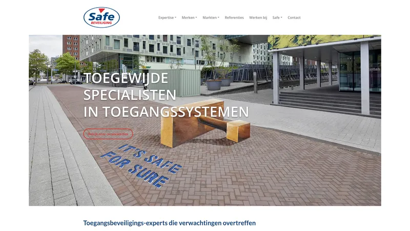 Website van Safe Beveiliging