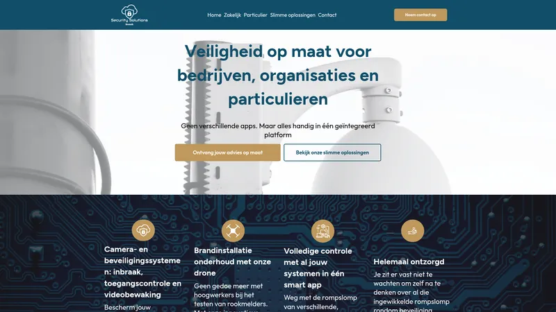 Website van Security Solutions Sneek