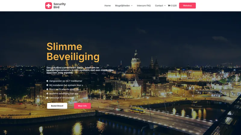 Website van SecurityBird