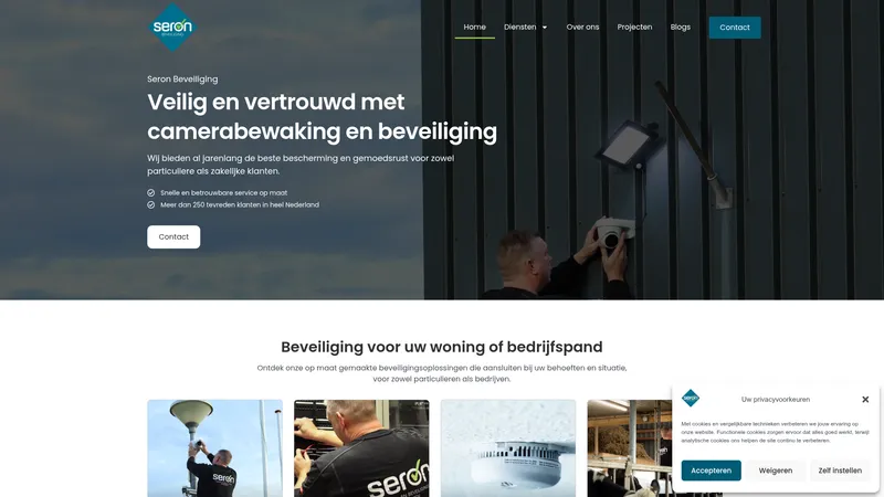 Website van Seron
