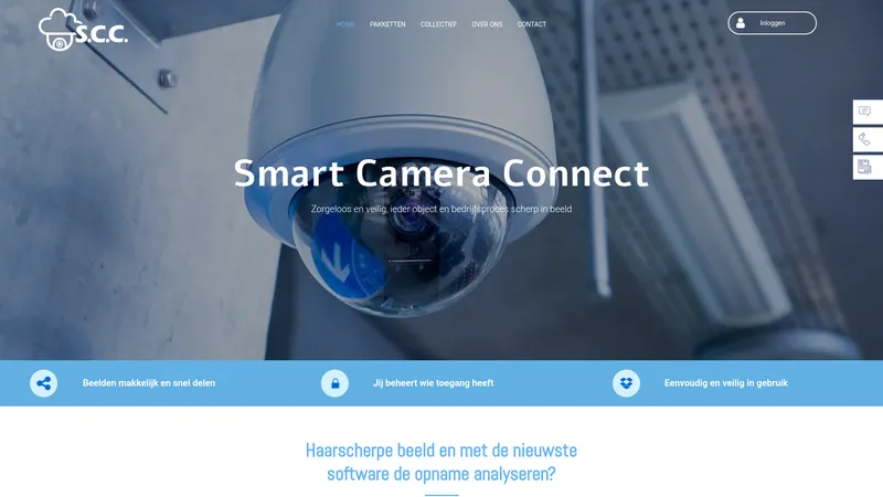 Website van Smart Cloud Facilities