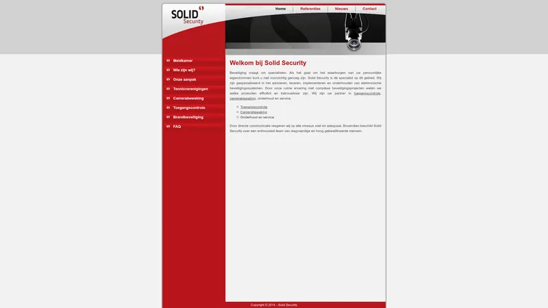 Website van Solid Security B.V.