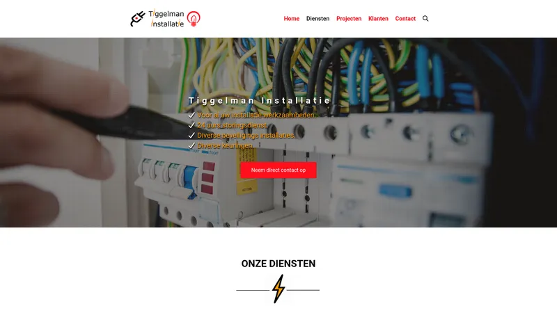 Website van Tiggelman Installatie