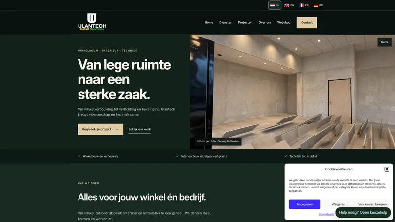 Website van Ulantech BV
