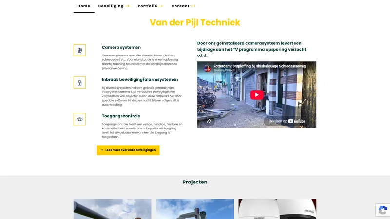 Website van van der Pijl Techniek