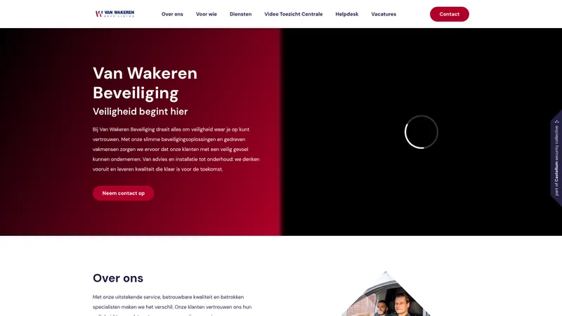Website van Van Wakeren Beveiliging B.V.