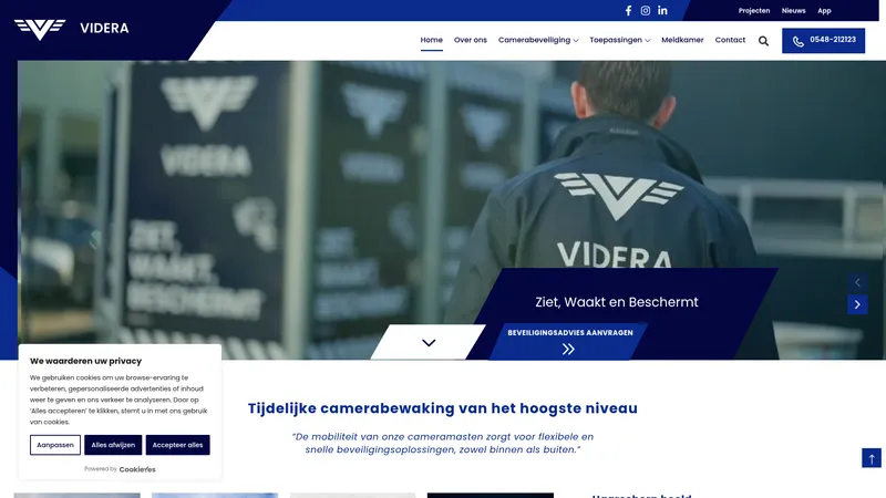 Website van Videra bv
