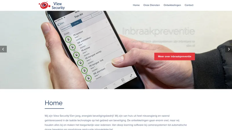 Website van View Security B.V.